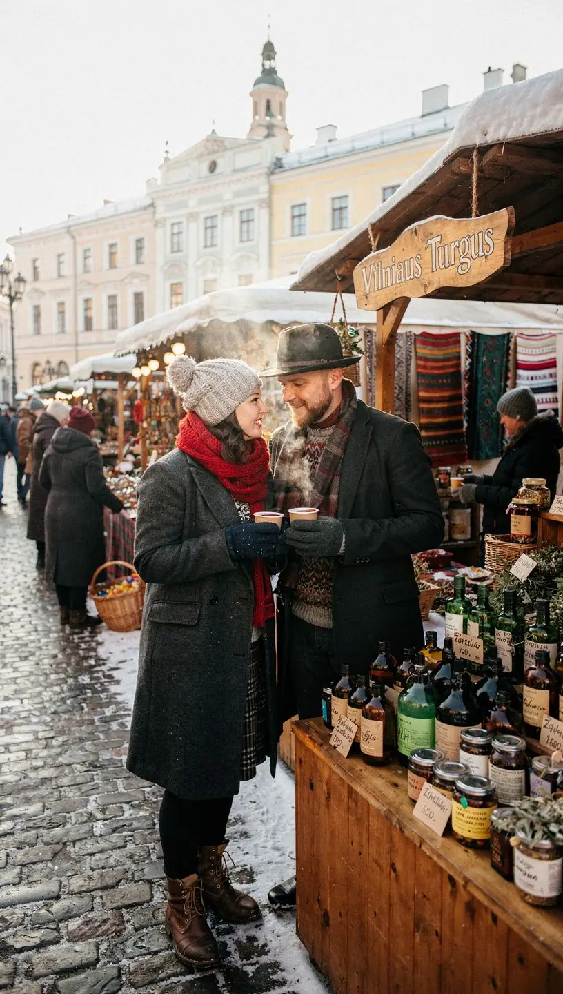 Natūralūs botaniniai ingredientai, eksponuojami ant medinio stalo, šalia arbatos puodelių.